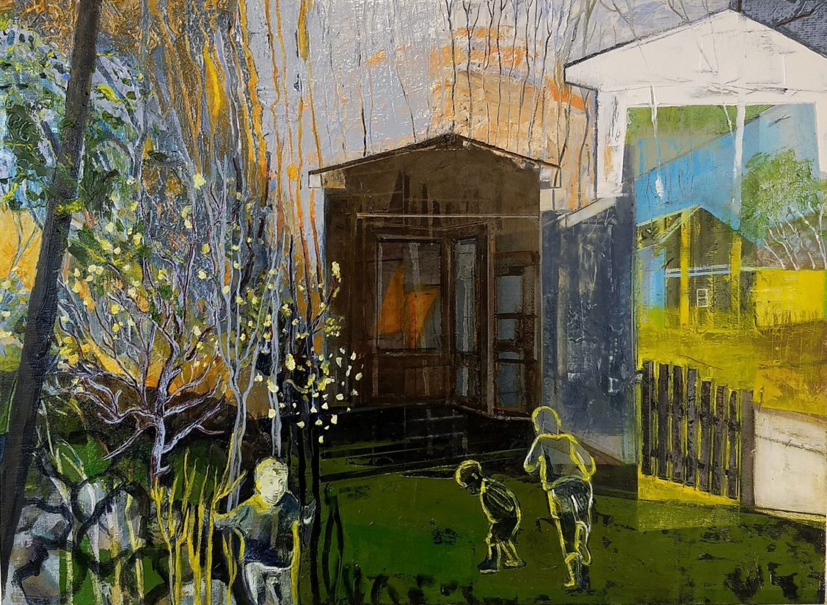 Olley, Olley, Oxen-Free, Ohio House, Oil on board,  60cm x 80cm, 2019