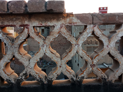 On the rooftop, Jain Swamber Temple, Multan