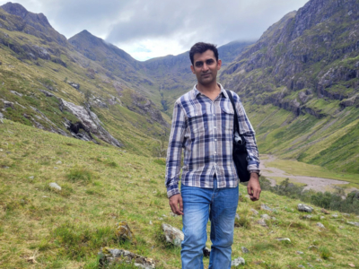 Farrukh at Lost Valley (Coire Gabhail), Glen Coe